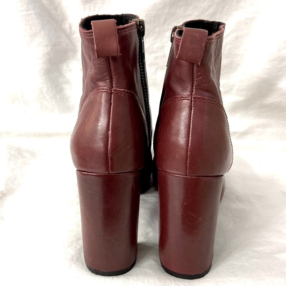 XIT by DINSKO New Leather Heels Platform Ankle Boots - Picture 6 of 12